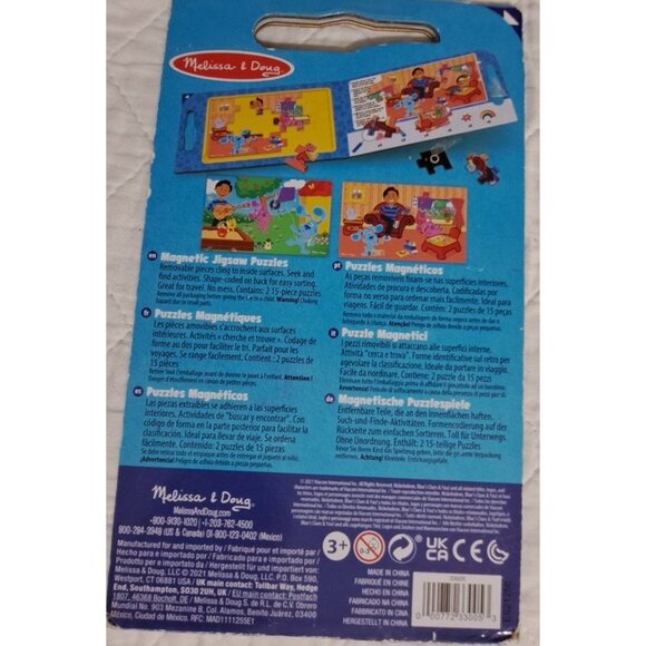Melissa & Doug Blue's Clues & You! 2-15 Piece TakeAlong Magnetic Jigsaw Puzzles - Picture 9 of 10